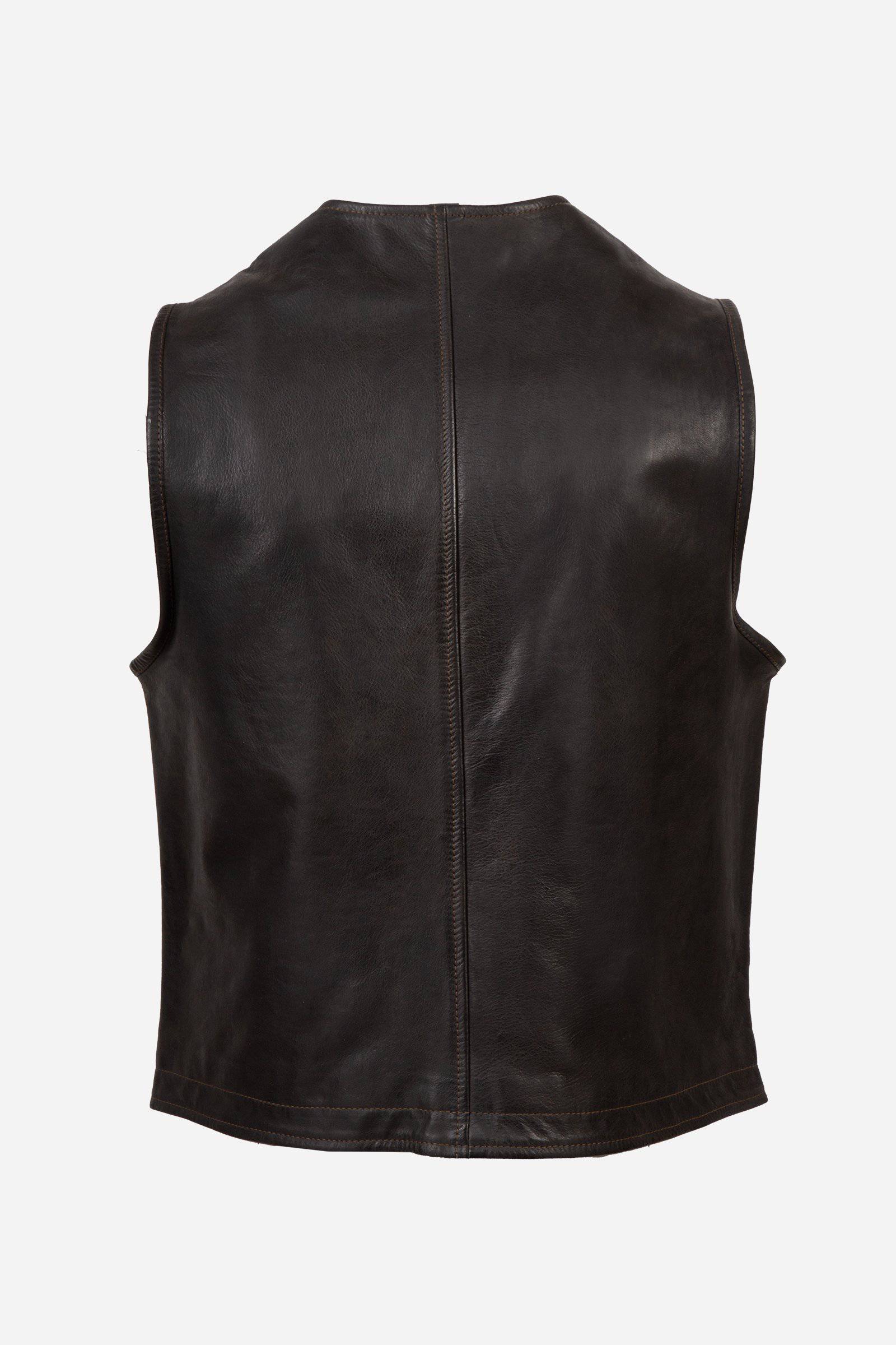 ROUTE 66 WAISTCOAT MAN ANT. BLACK - Matchless London | The Innovator since 1899