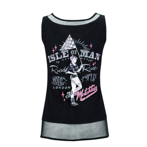 CINDY PIN UP PRINT TOP LADY - Matchless London | The Innovator since 1899