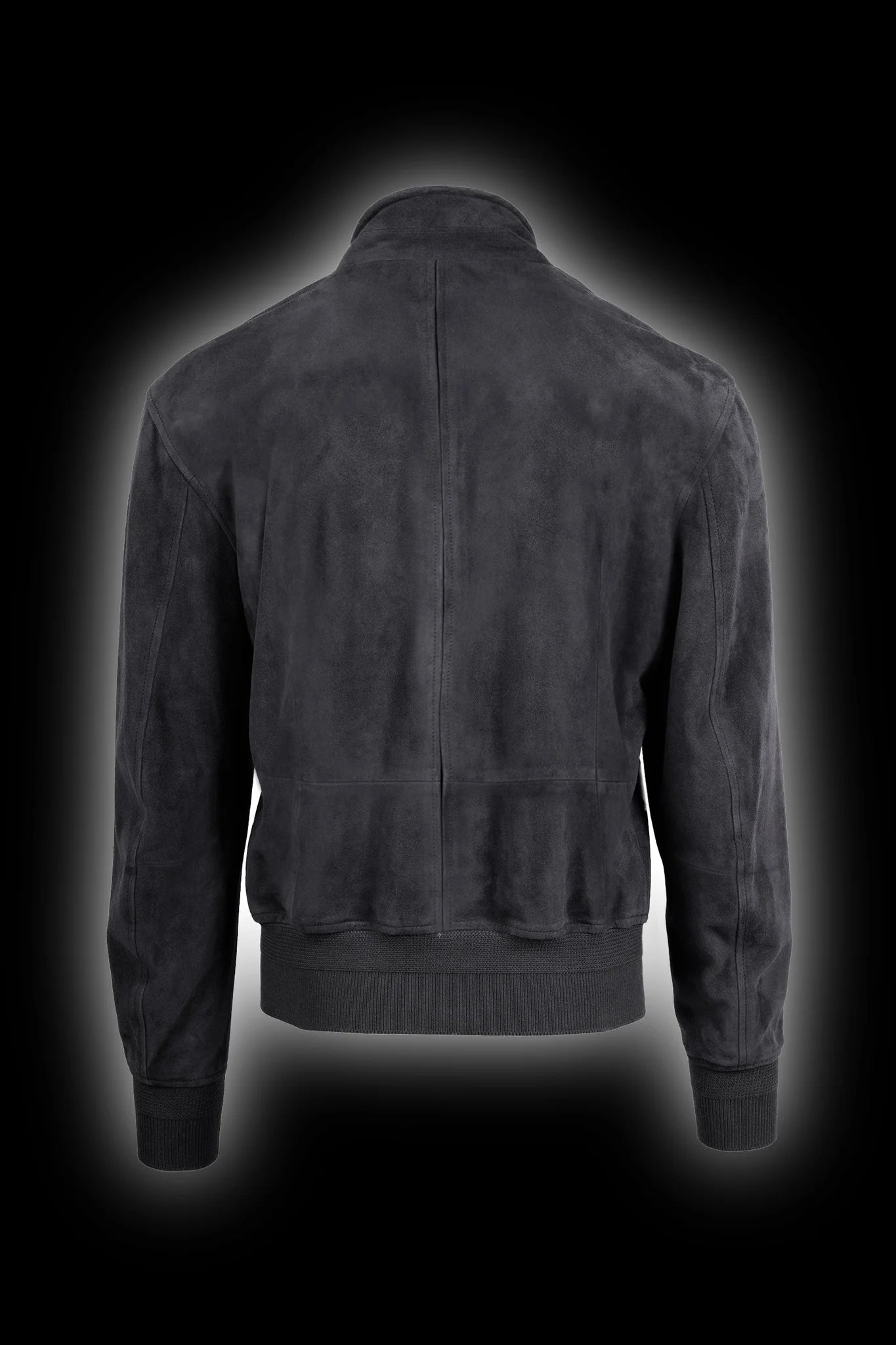 Craig Bomber lederjacke von matchless London color deep grey - back 