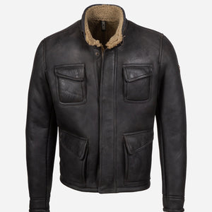 FULHAM SHEARLING JACKET MAN BLACK - Matchless London | The Innovator since 1899