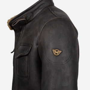FULHAM SHEARLING JACKET MAN BLACK - Matchless London | The Innovator since 1899