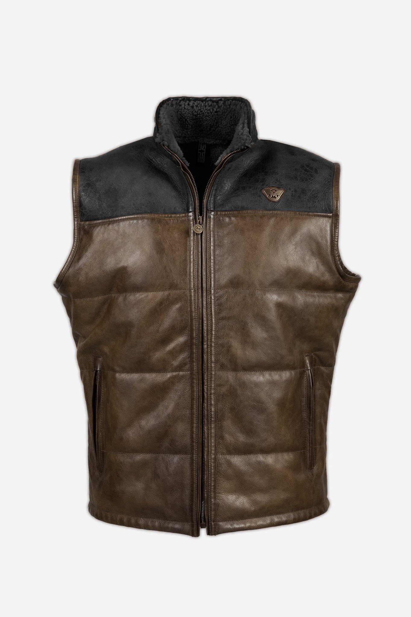 NEW MANX LEATHER WAISTCOAT MAN - Matchless London